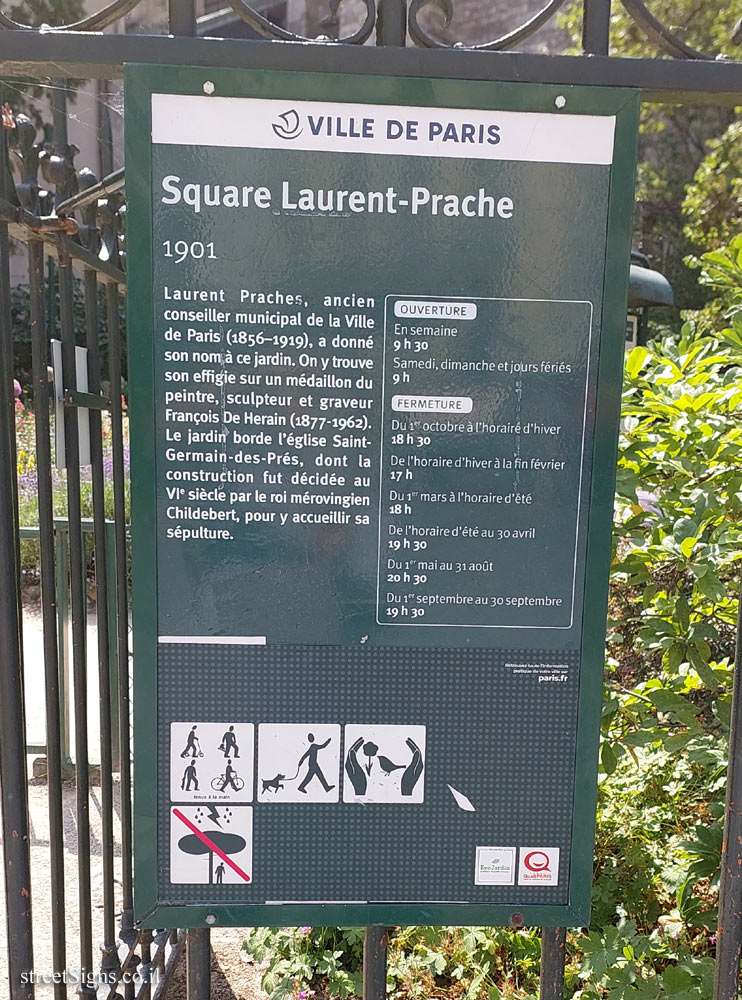 Paris - Gardens - Square Laurent-Prache