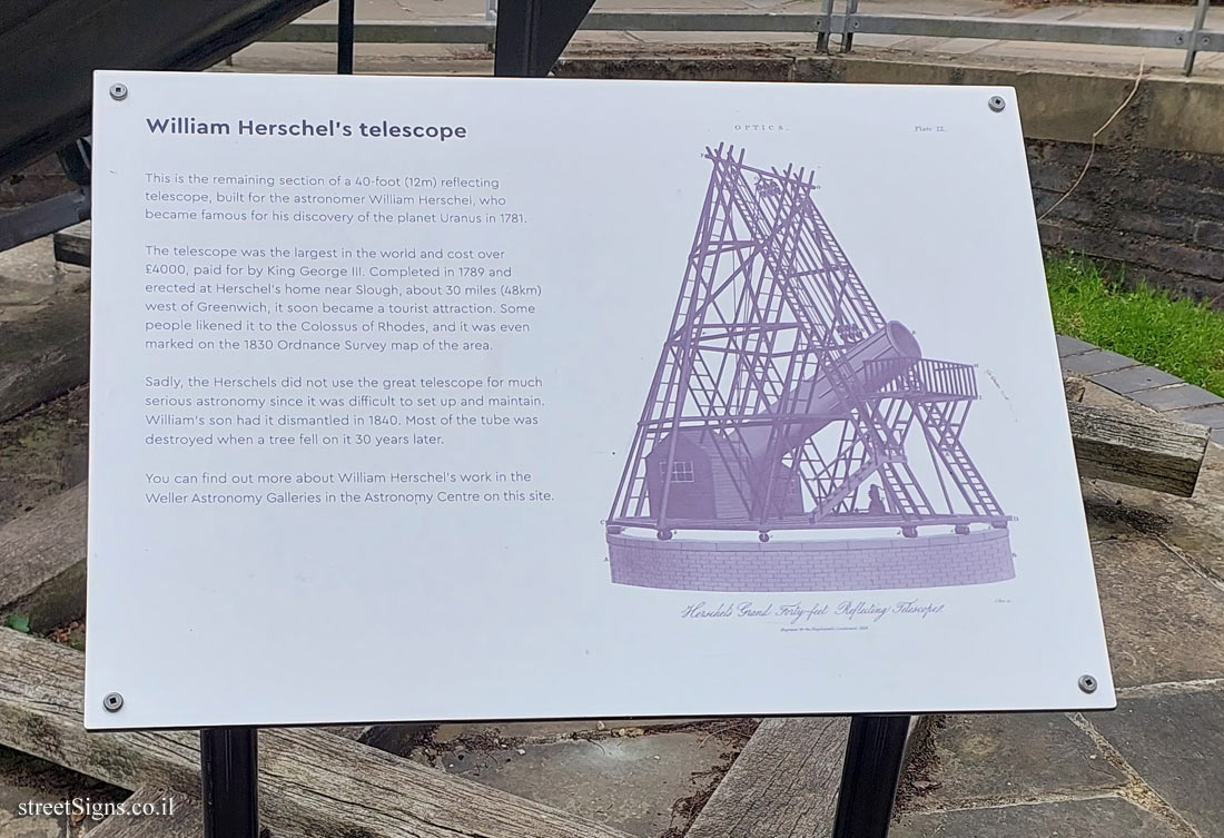London - Greenwich - William Herschel’s telescope