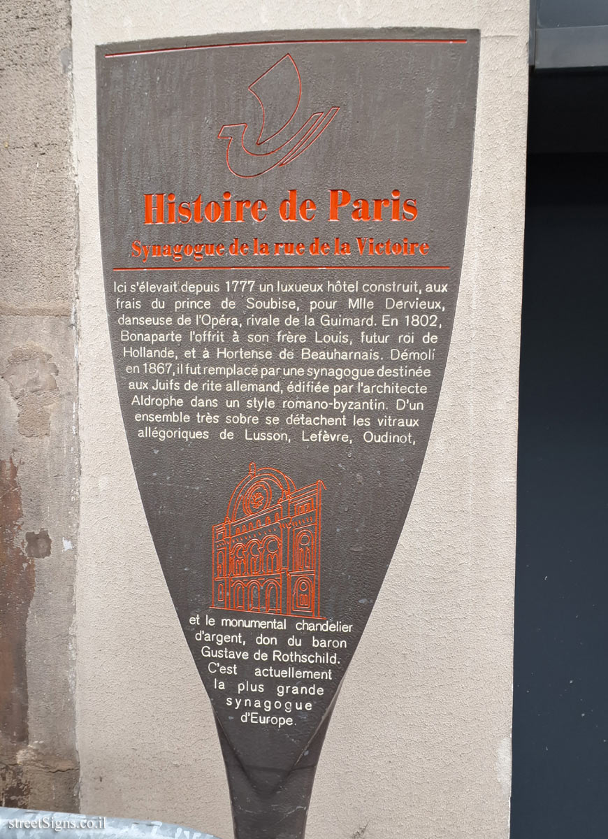 Paris - History of Paris - Grande Synagogue de la Victoire