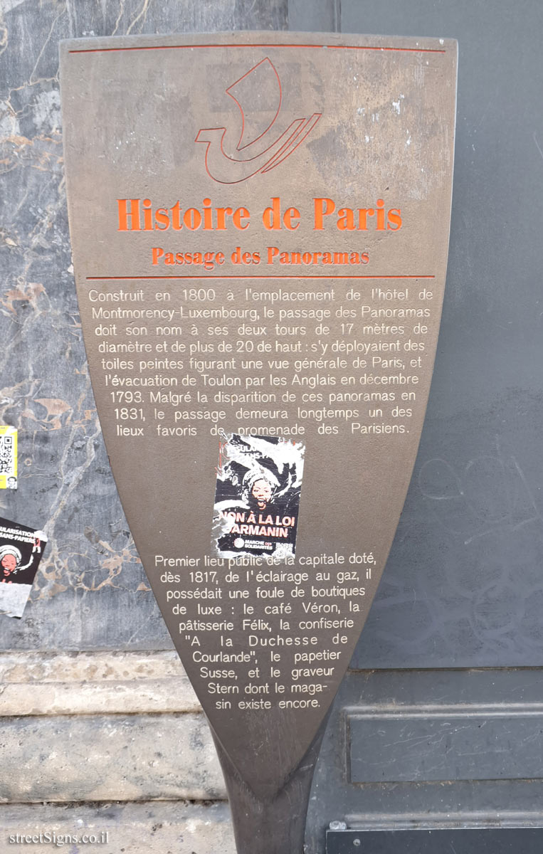 Paris - History of Paris - Passage of Panoramas