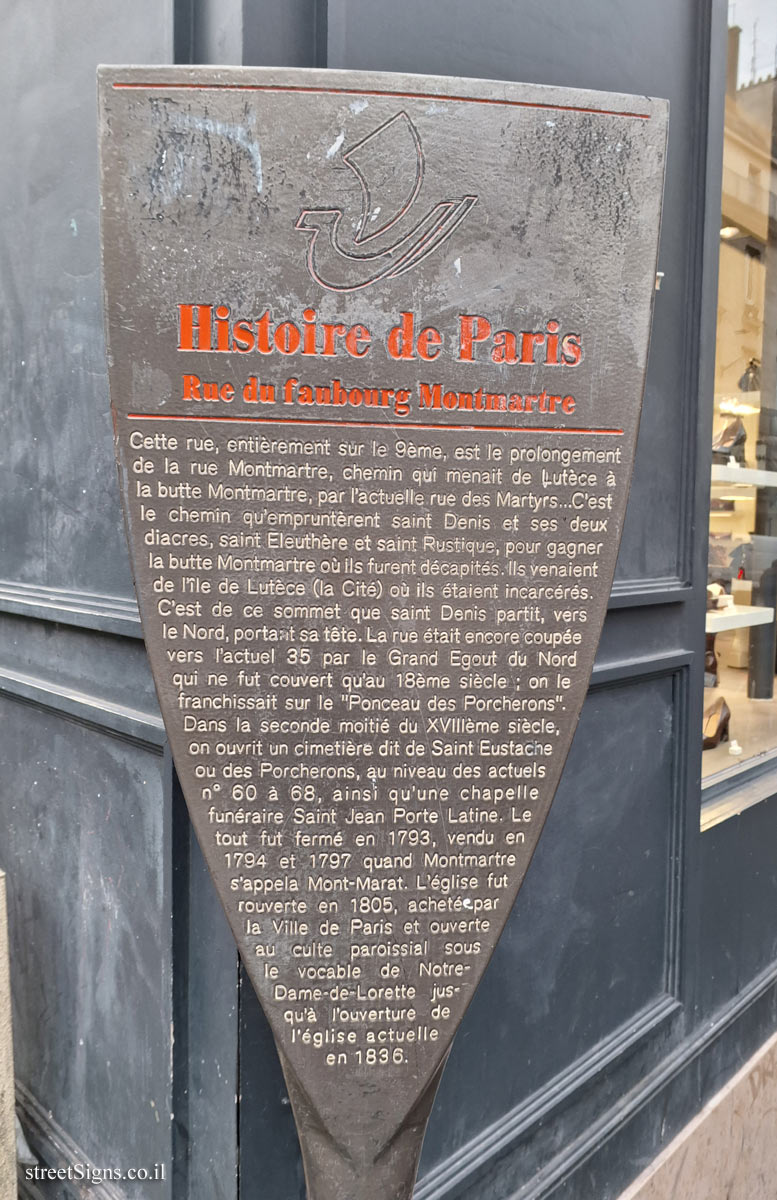 Paris - History of Paris - Rue du faubourg Montmartre
