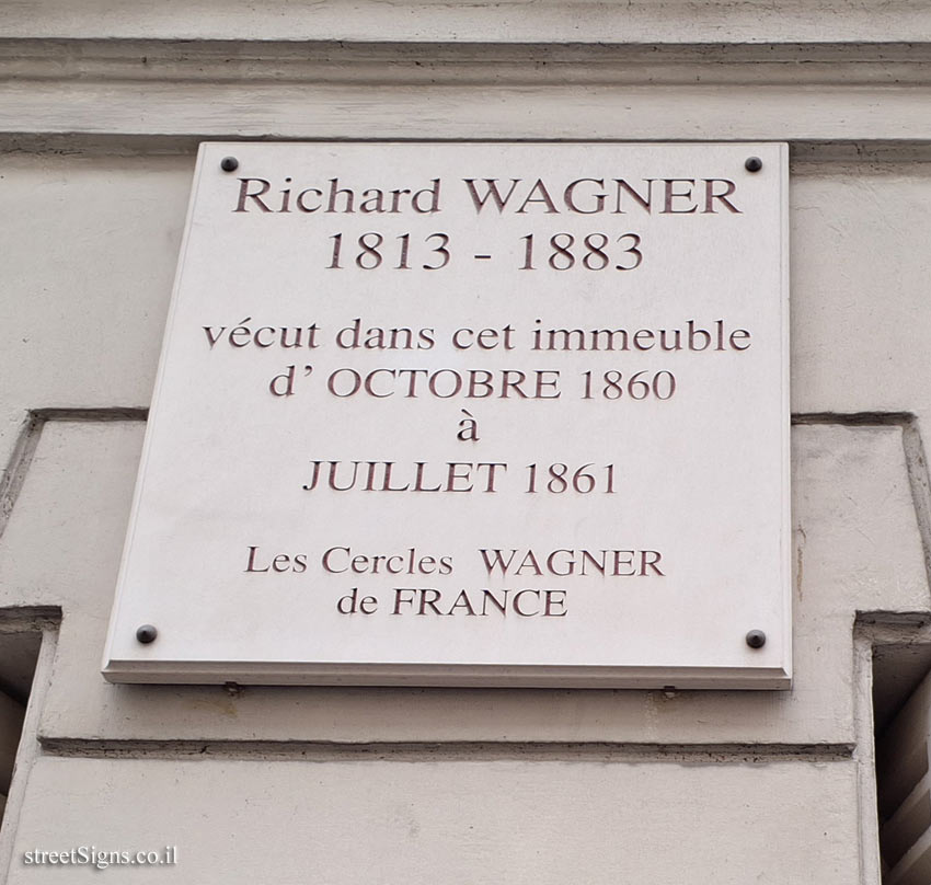 Paris - the house where Richard Wagner lived