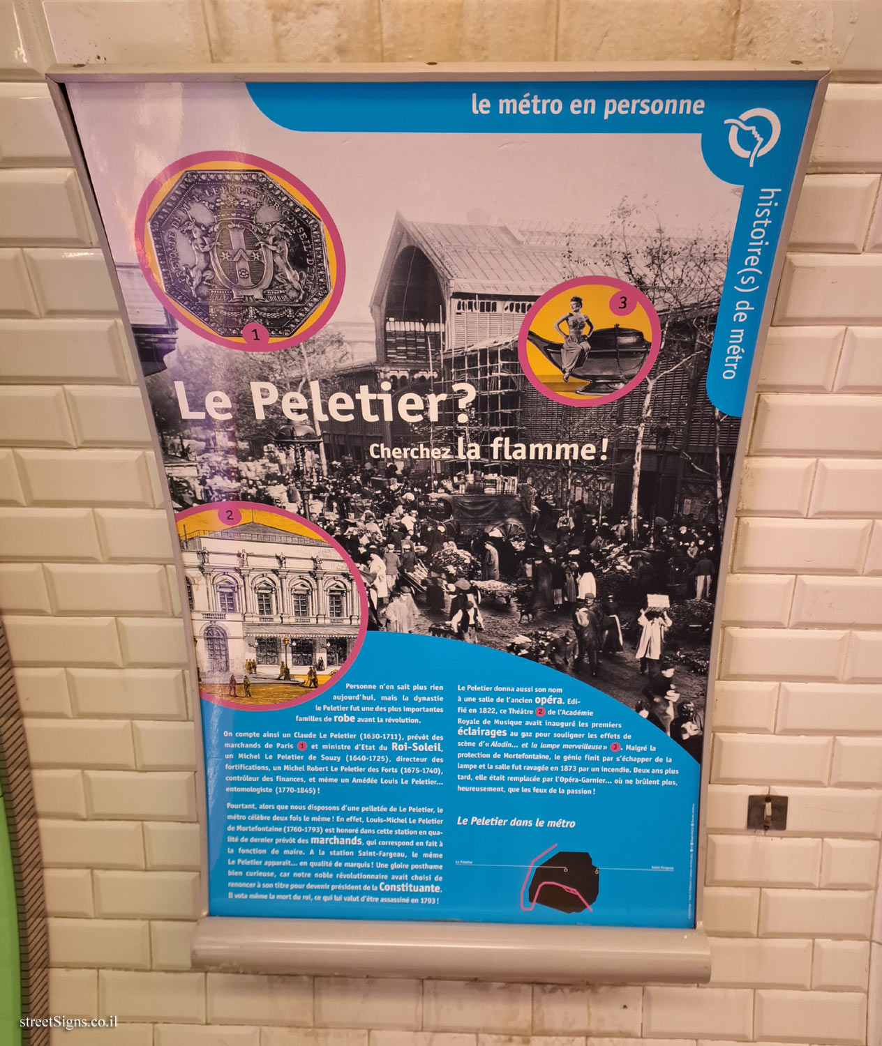 Paris - The metro in person - Le Peletier station 
