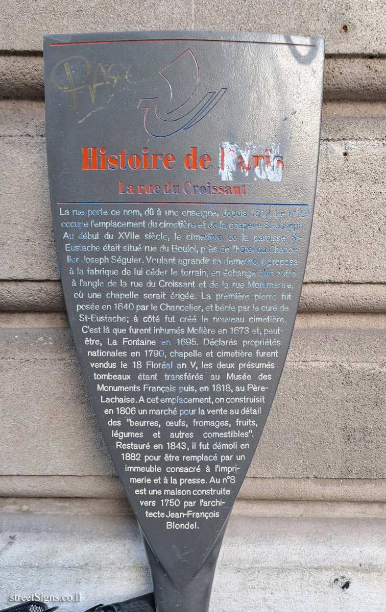 Paris - History of Paris - La rue du Croissant