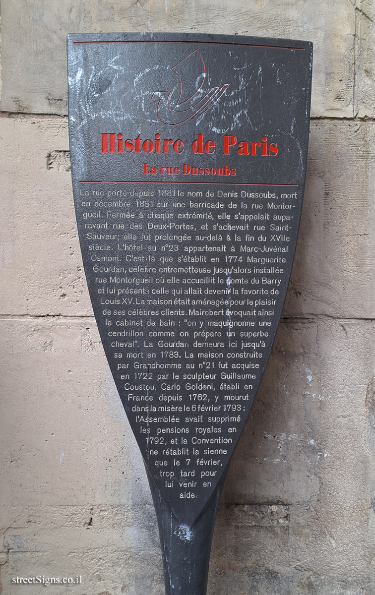 Paris - History of Paris - Dussoubs Street