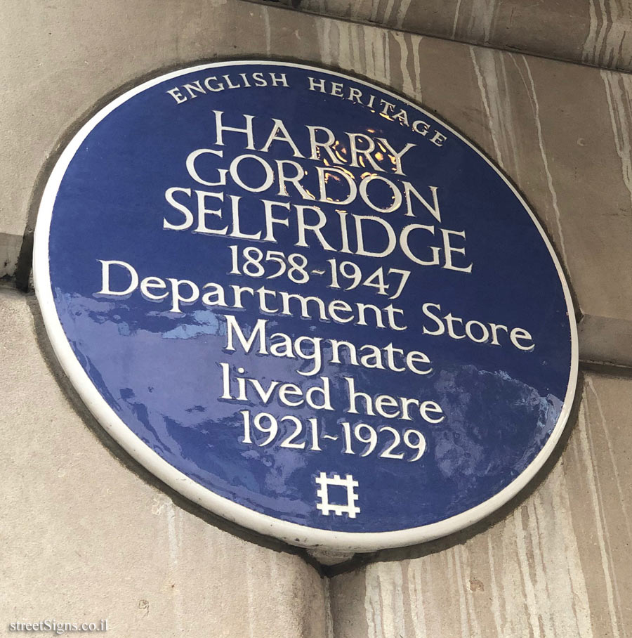 London - English Heritage - The House of Harry Selfridge