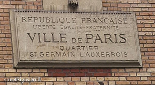 Paris -  Saint-Germain-l’Auxerrois district