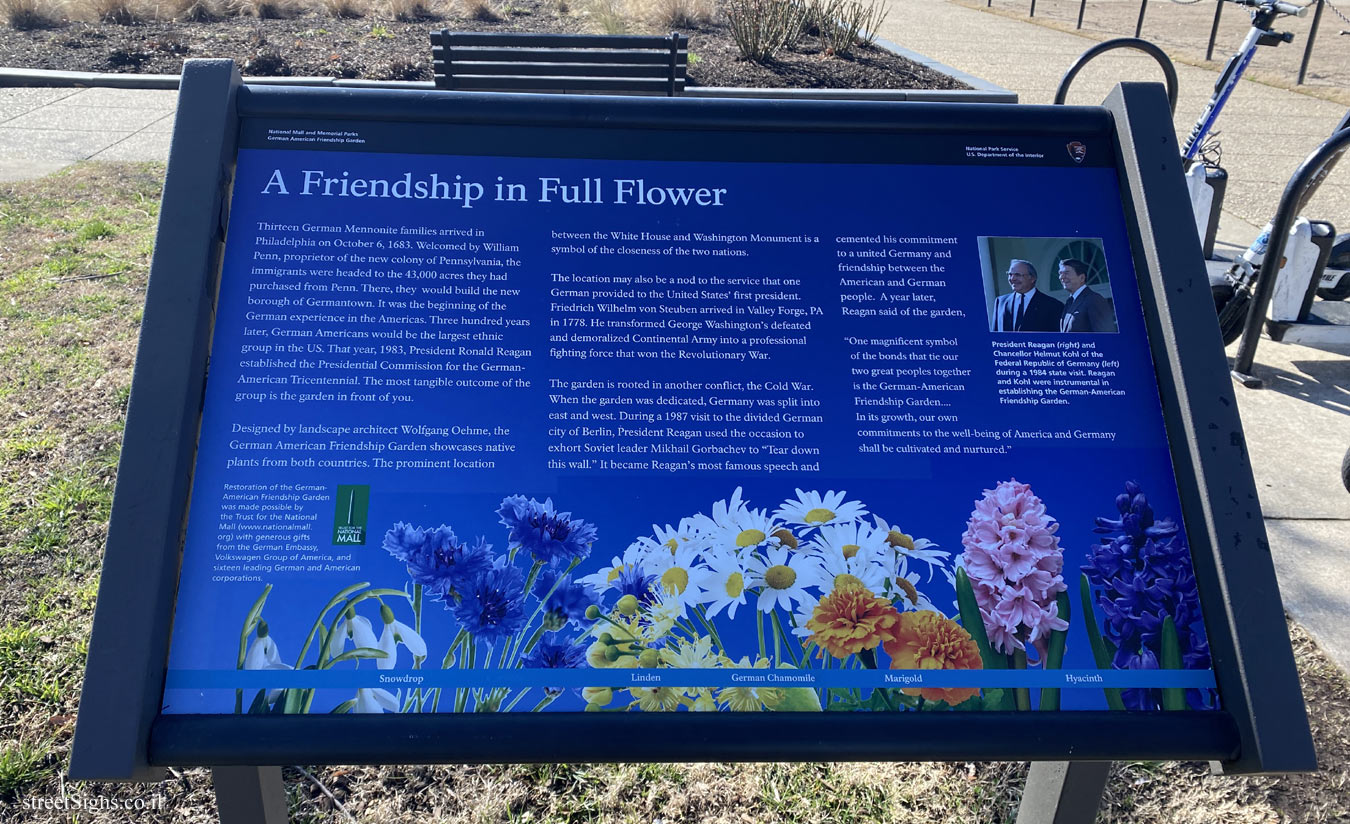 Washington D.C. - The American-German Friendship Garden