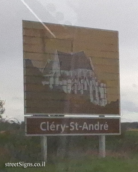 Cléry-Saint-André - sign indicating the beginning of the city’s jurisdiction
