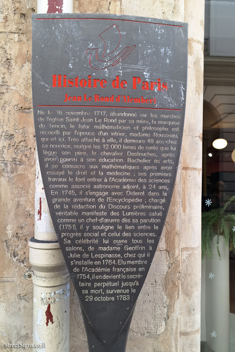Paris - History of Paris - Jean Le Rond d’Alembert