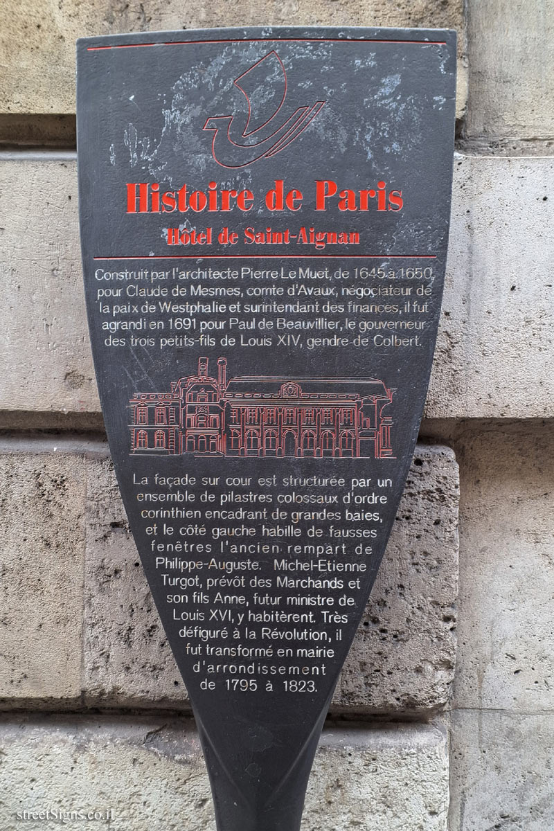 Paris - History of Paris - Hôtel de Saint-Aignan