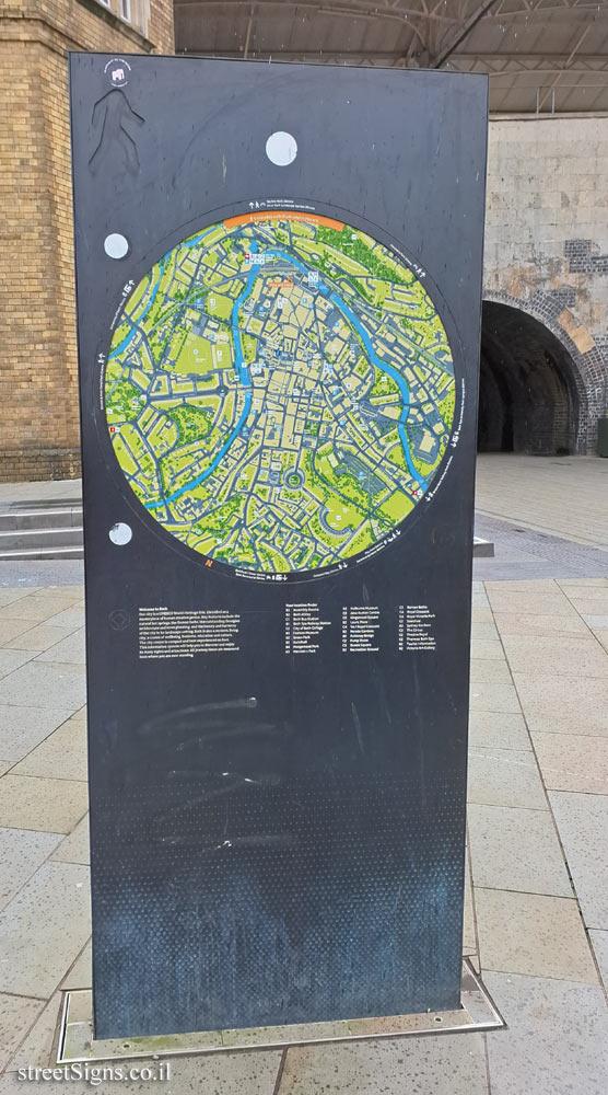 Bath - World Heritage Site - City Map