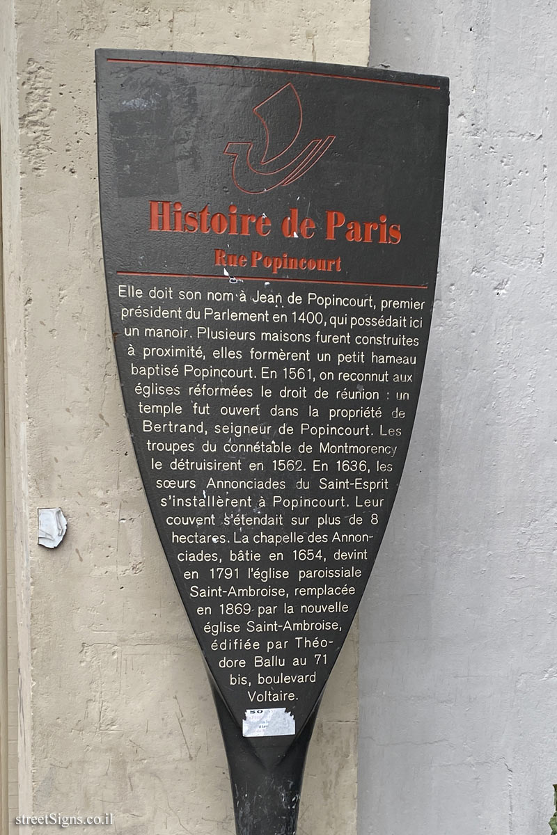 Paris - History of Paris - Popincourt Street