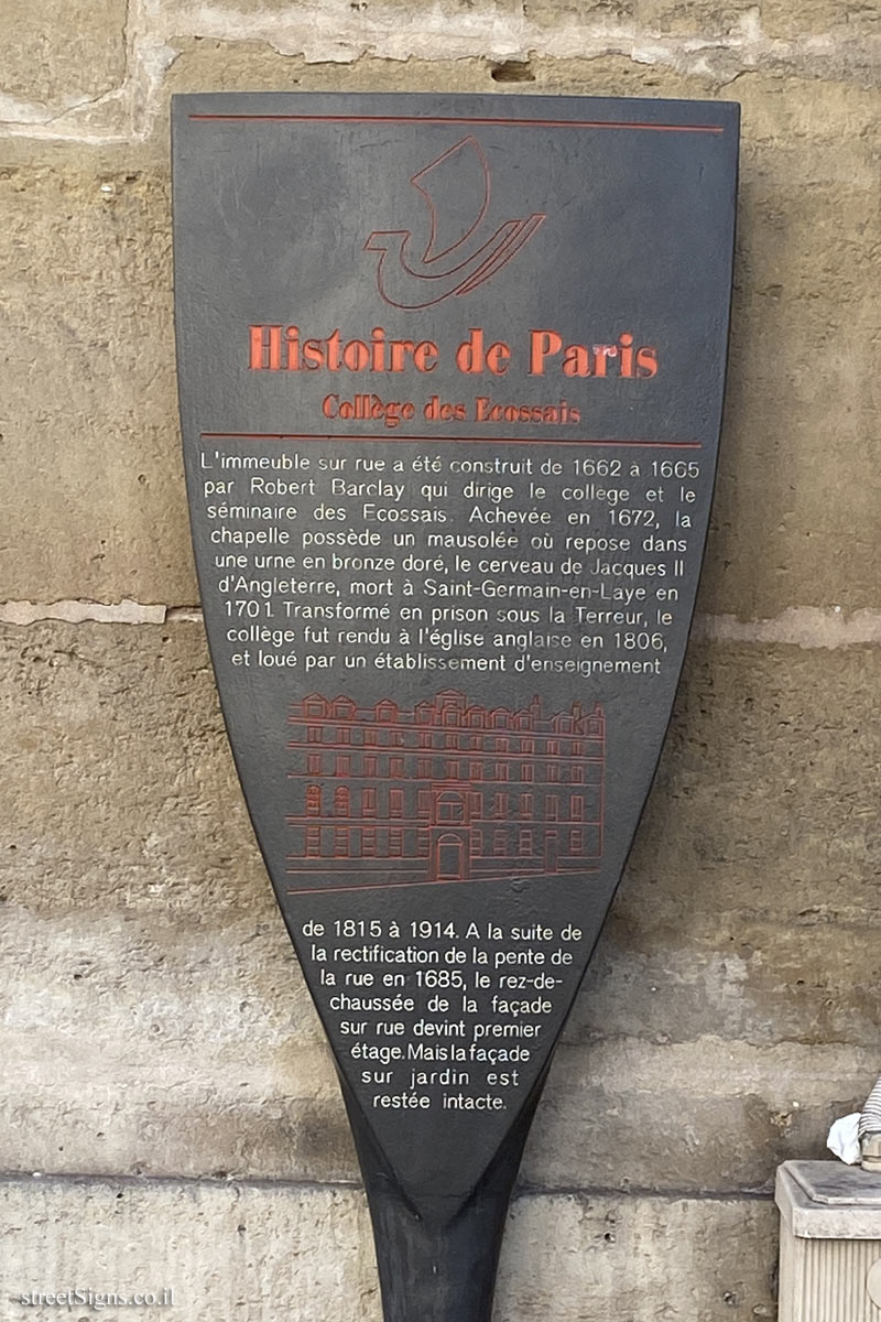 Paris - History of Paris - College of Scots