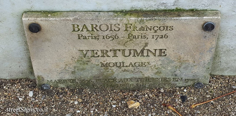 Paris - Tuileries Gardens - "Vertumnus" outdoor sculpture by François Barois