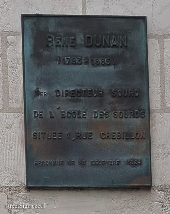 Nantes - the place where René Dunan founded the school for the deaf