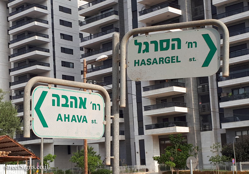 Hod Hasharon - The intersection of the Hasargel and Ahava streets