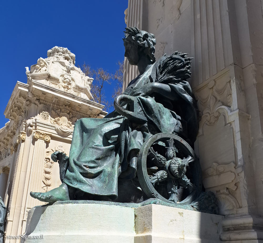 Madrid - Buen Retiro Park - Monument to Alfonso XII - Allegory of Agriculture