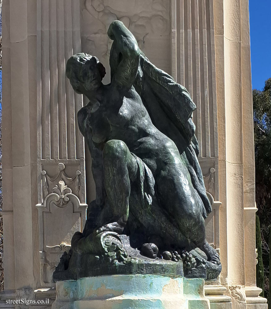 Madrid - Buen Retiro Park - Monument to Alfonso XII - Allegory of Industry