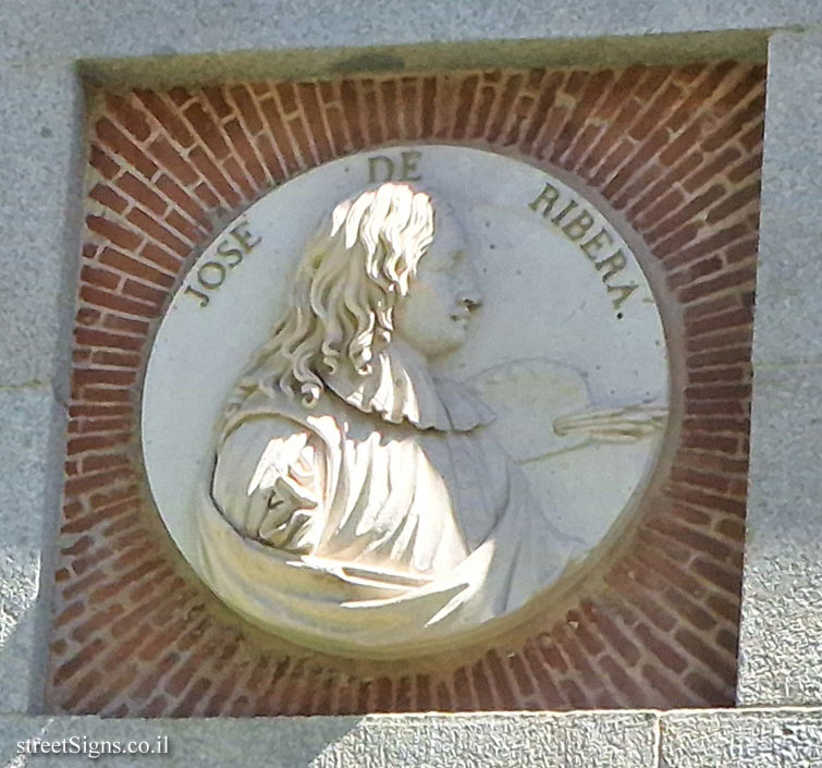 Madrid - Medallions in front of the Prado Museum - Jusepe de Ribera