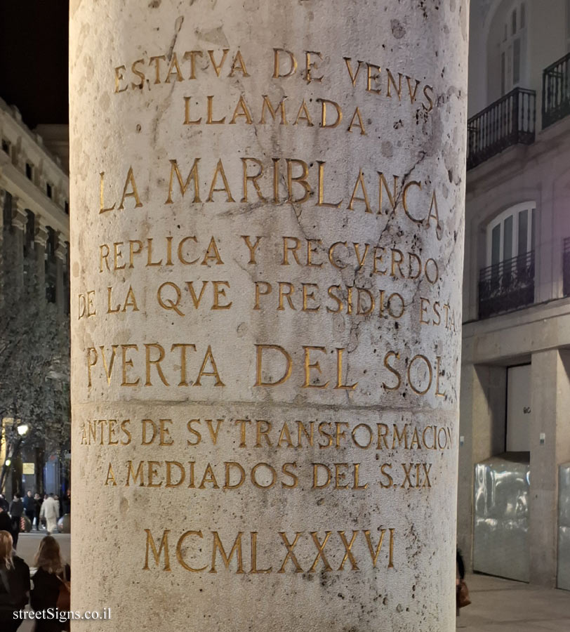 Madrid - "La Mariblanca" in Puerta del Sol