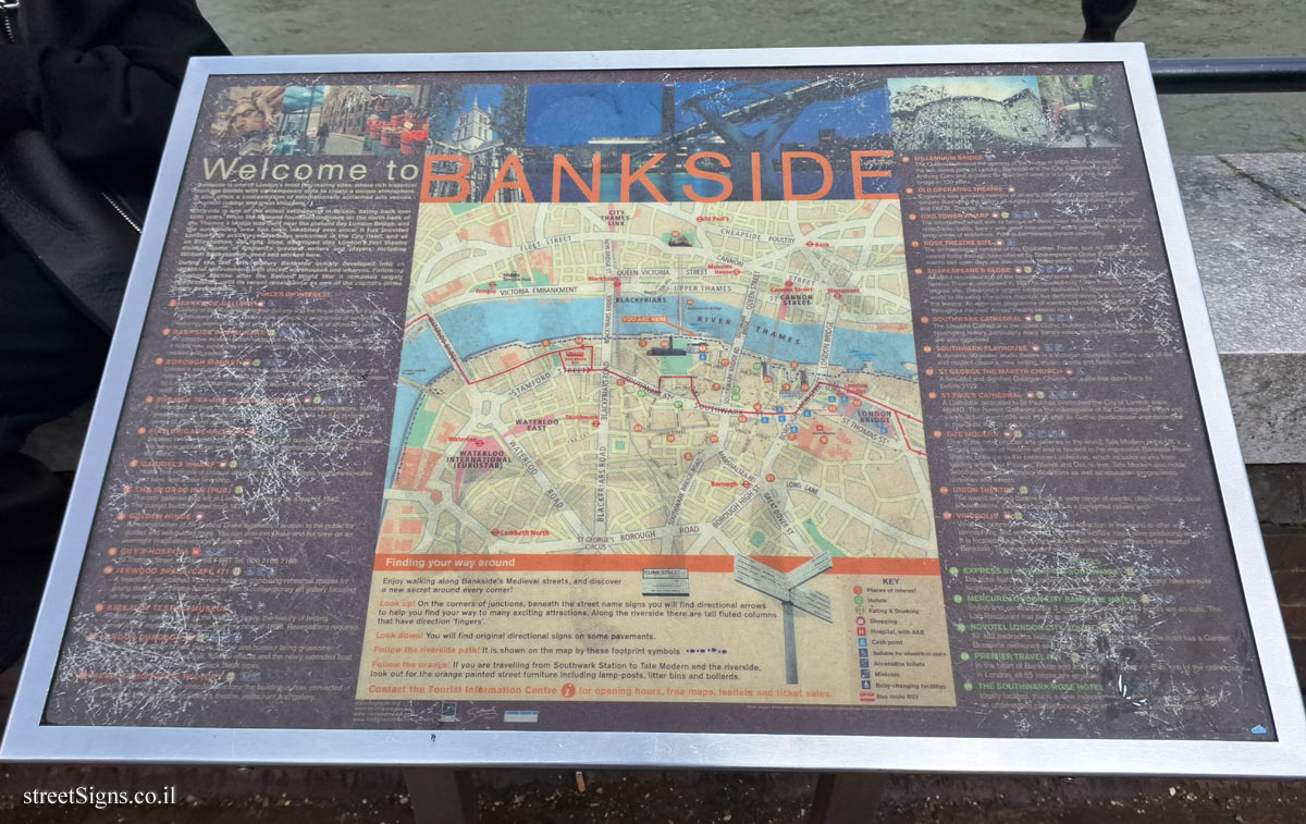 London - Bankside Area Map