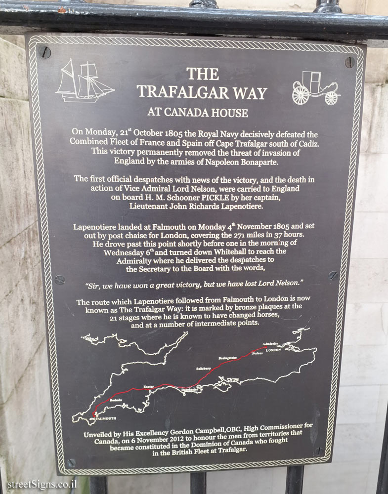 London - The Trafalgar Way At Canada House