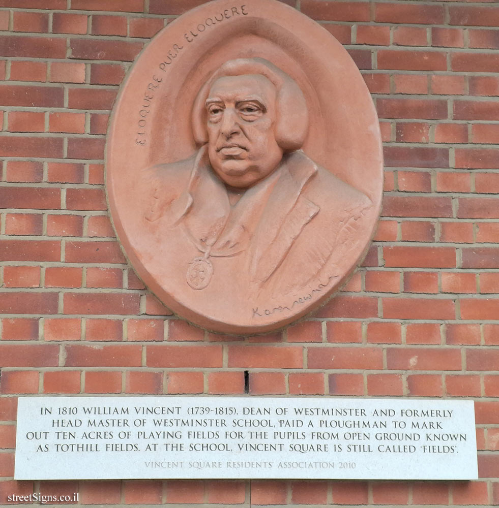 London - Terracotta head of William Vincent Dean of Westminster