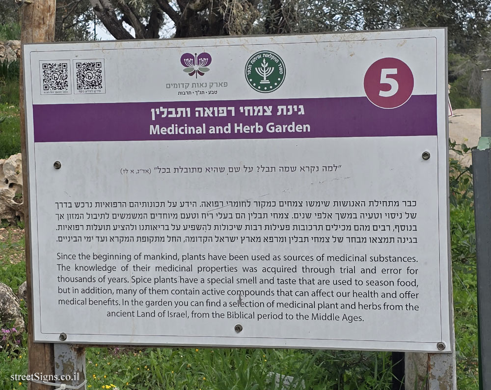 Neot Kedumim Park - Medicinal and Herb Garden