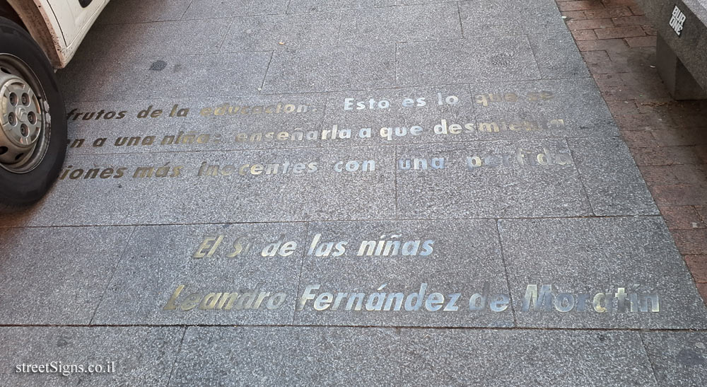 Madrid - Quote from the play "The Maidens’ Consent" by Leandro Fernández de Moratín